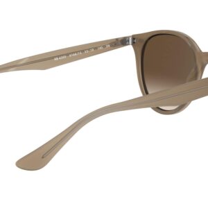 Ray-Ban RB4305 Round Sunglasses, Opal Beige/Brown Gradient, 53 mm