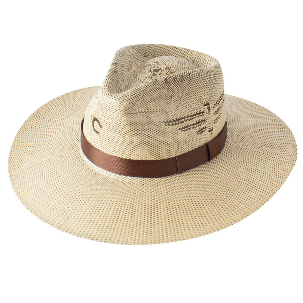 Charlie 1 Horse Hats Mexico Shore 3 3/4" Brim Fashion Hat Tan/Brown L