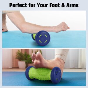 Plantar Fasciitis Roller Foot Massage Ball-Foot Ball Roller Massager Set,Massage Balls and Foot Roller for Plantar Fasciitis Relief | Trigger Point Therapy(1 Foot Massage Roller+2 Spiky Massage Balls)