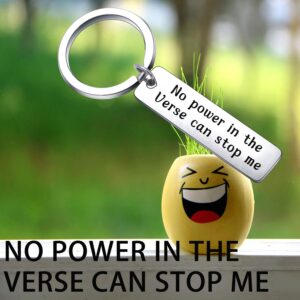 TGBJE Inspirational Gift No Power In The Verse Can Stop Me Keychain Firefly inspired Gift Firefly Fans Gift Serenity Keychain (Inspirational Gift)