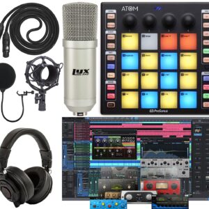 PreSonus ATOM Production/MIDI and Performance Pad Controller w/Professional Studio Microphone and Recording Kit