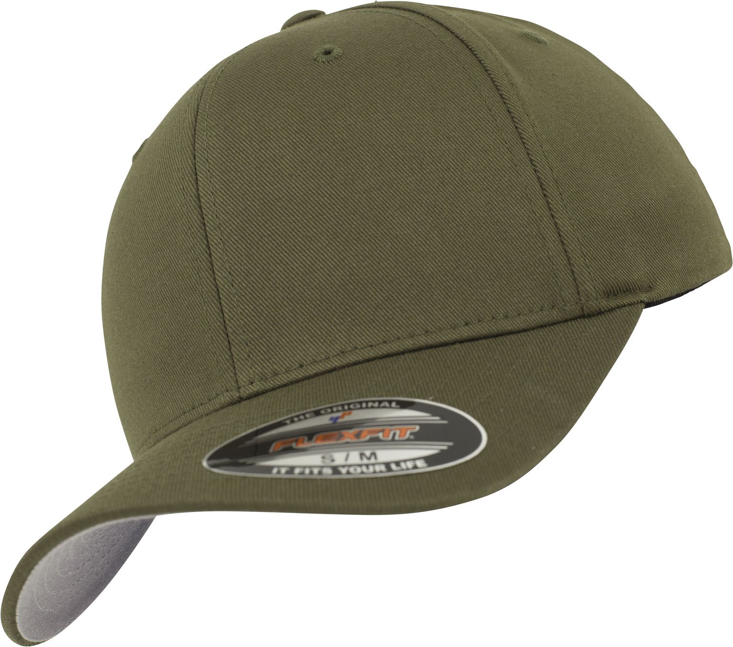 6277 Flexfit Men's Athletic Baseball Flexfitted Cap (L/XL, Olive)