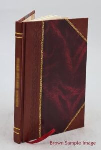 determination of oxygen consumed and nitrogen as nitrates 1909 [leather bound]