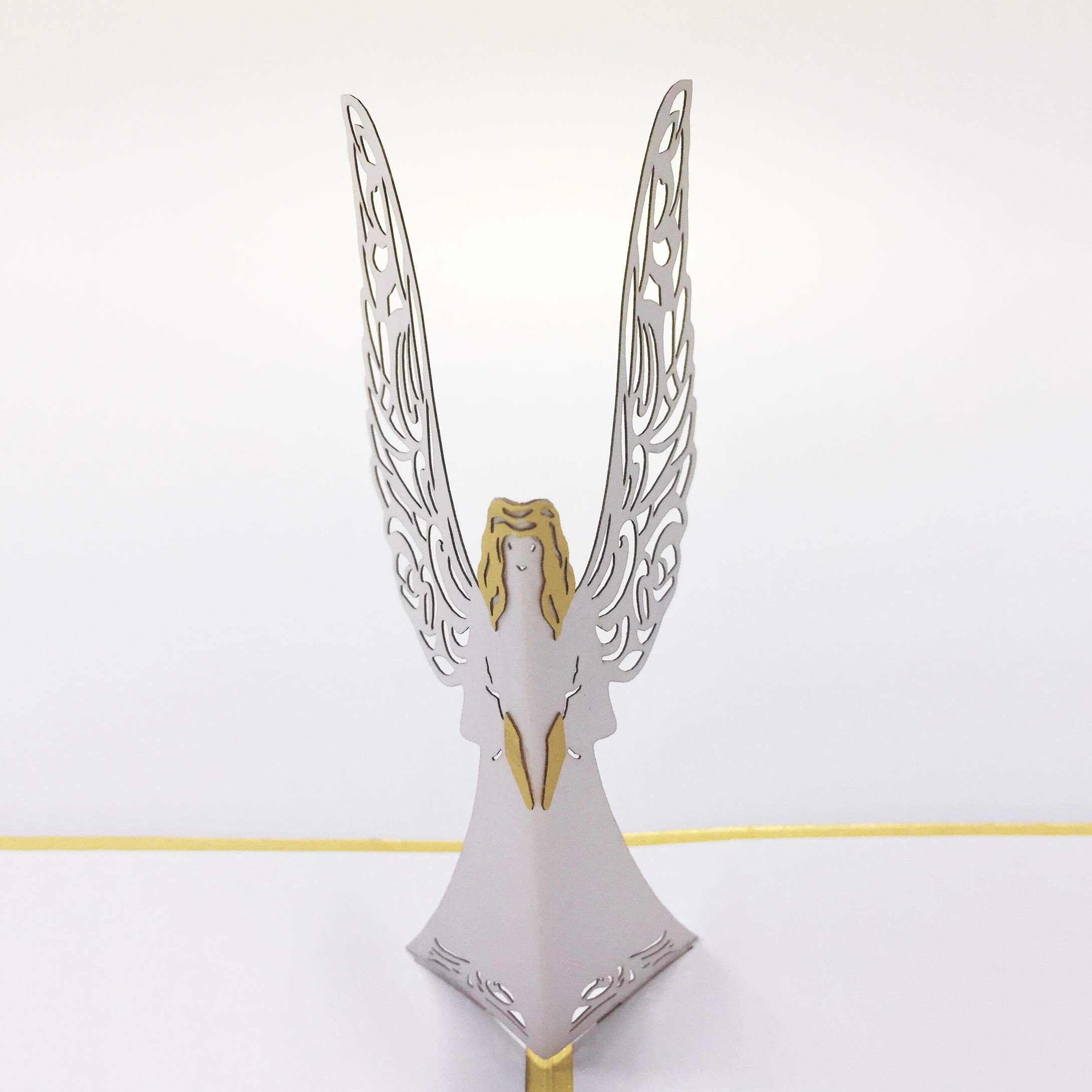 Dekali Designs Guardian Angel Pop Up Card - 3D Get Well Card, Funeral, Bereavement, Memorial, Christmas with Angel Blessing/Quote