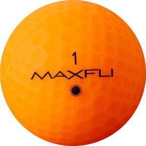 maxfli straightfli matte orange golf balls