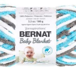 Bernat Baby Blanket Yarn, 3.5 Oz, Gauge 6 Super Bulky, Sail Away 3-Pack