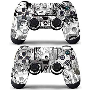 vanknight vinyl decals stickers skin 2 pack for ps4 controllers skin anime funny girls