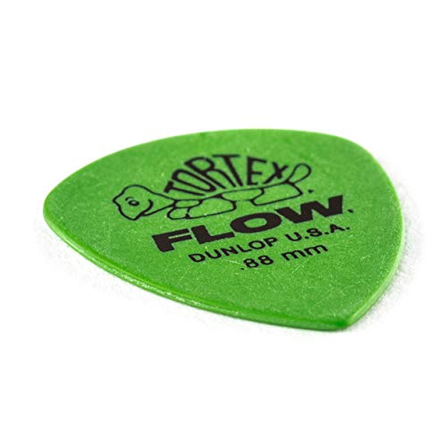 Jim Dunlop Tortex Flow Standard .88mm Guitar Picks (558P.88), Pack of 12