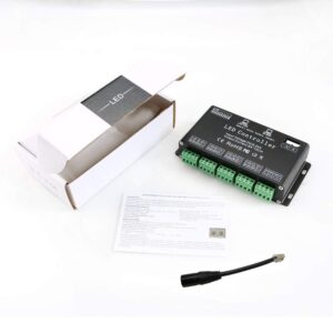 12 Channel DMX Decoder, AZIMOM RGB LED Light Strip Controller dmx512 Decoder Dimmer Driver DC5V-24V LED Module Light