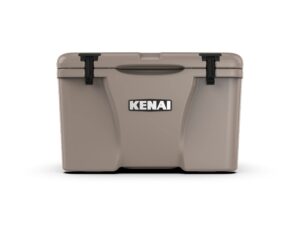 kenai 25 cooler | 25 qt ice chest durable rotomolded insulated | made in usa | warranty for life | for beach boat camping fishing hunting | k25 | tan