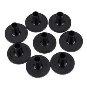 Cymbal Sleeves, RiToEasysports 8 Pcs Plastic Black Drum Long Cymbal Sleeves Drum Kit Cymbal Support Musical Instruments Accessory Cymbal Sleeves