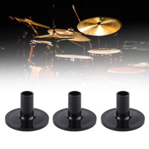 Cymbal Sleeves, RiToEasysports 8 Pcs Plastic Black Drum Long Cymbal Sleeves Drum Kit Cymbal Support Musical Instruments Accessory Cymbal Sleeves