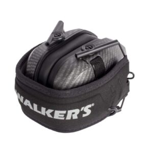 Walkers Razor Slim Electronic Shooting Muffs 4-Pack Bundle, Carbon Gray (4 Items)