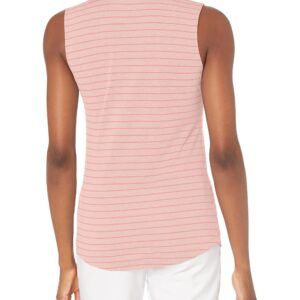 Puma Golf 2019 Women's Rotation Stripe Sleeveless Polo, BRIDAL ROSE, Large