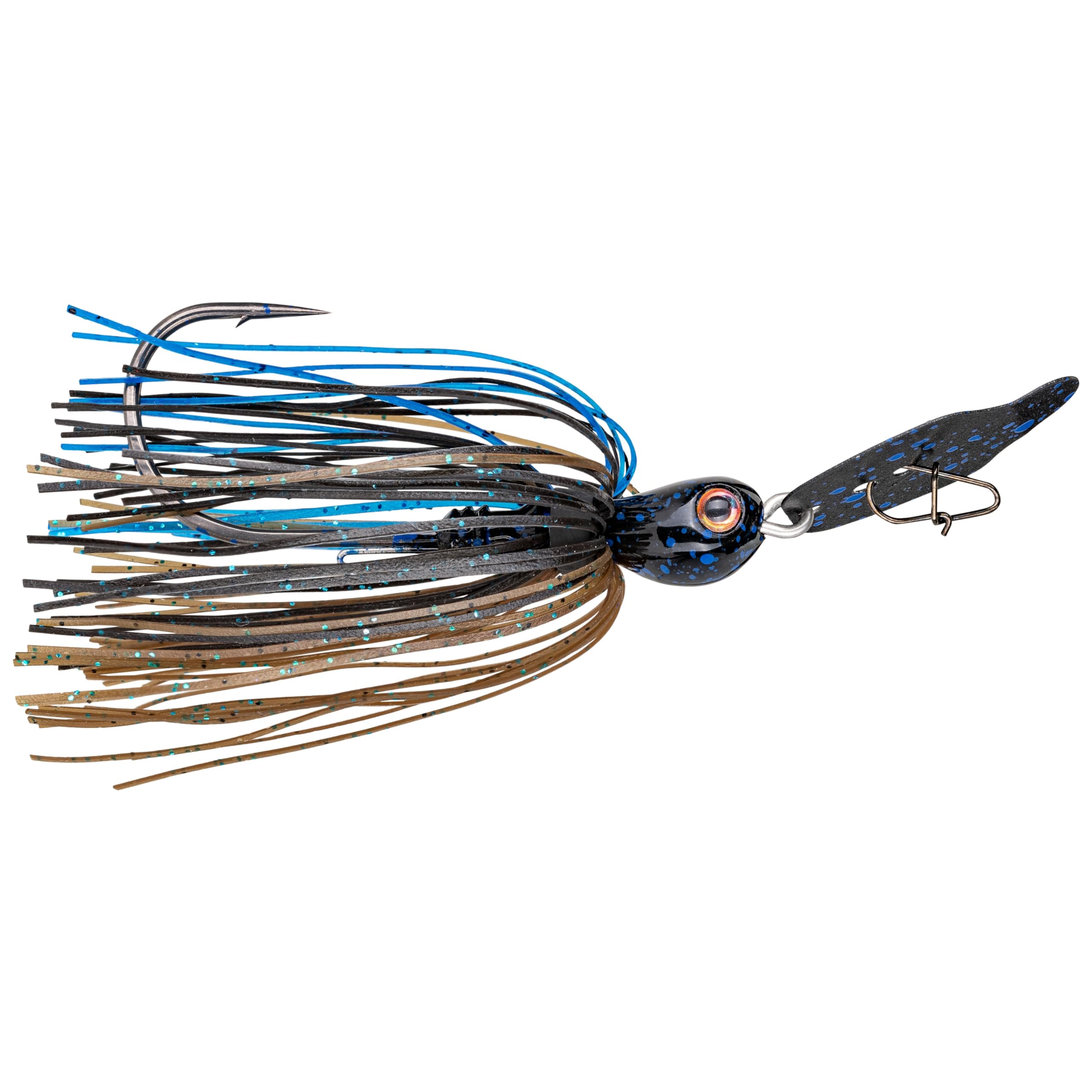 Strike King (TCVSJ12-786) Thunder Cricket Vibrating Swim Jig Fishing Lure, 786 - Bruiser, 1/2 oz, Ultra-Stiff Stainless Steel Blade