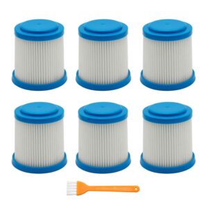 lemige 6 packs vpf20 replacement filters for black and decker smartech pet 2-in-1 stick vacuum