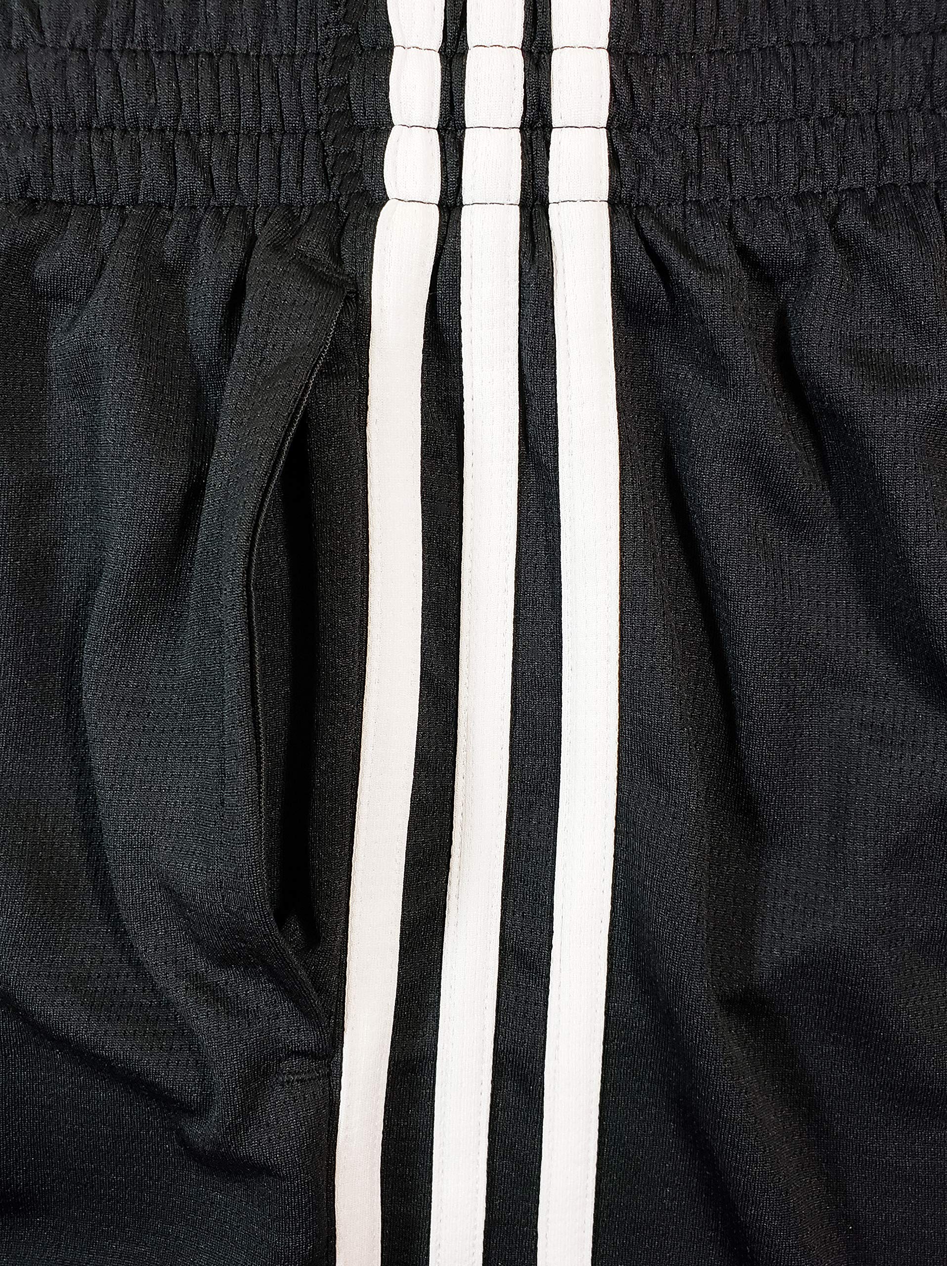 adidas Boys' Athletic Short (Small, Black/Very White)