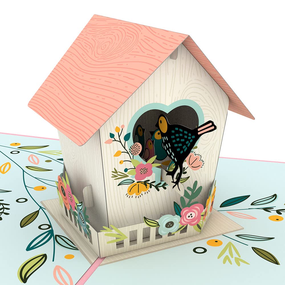 Lovepop Mother's Day Birdhouse Pop Up Card, 5 X 7”, 3D Card for Wife, Mother’s Day Love Card, Pop Up Mother's Day Card