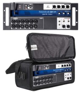 soundcraft ui16 16 input digital mixer+wifi+app control+recording+rack case bag