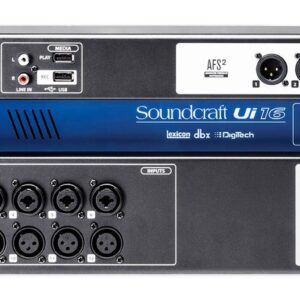 Soundcraft Ui16 16 Input Digital Mixer+Wifi+App Control+Recording+Rack Case Bag