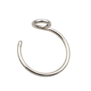 fansing fakes nose rings faux nose ring 20g nose ring nose hoop 20 gauge 8mm septum ring faux septum ring lip ring surgical steel piercing jewelry silver 1pcs