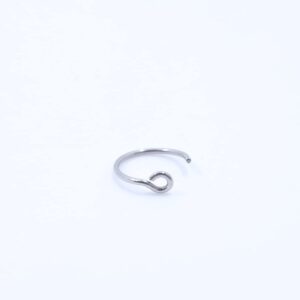 FANSING Fakes Nose Rings Faux Nose Ring 20g Nose Ring Nose Hoop 20 Gauge 8mm Septum Ring Faux Septum Ring Lip Ring Surgical Steel Piercing Jewelry Silver 1PCS