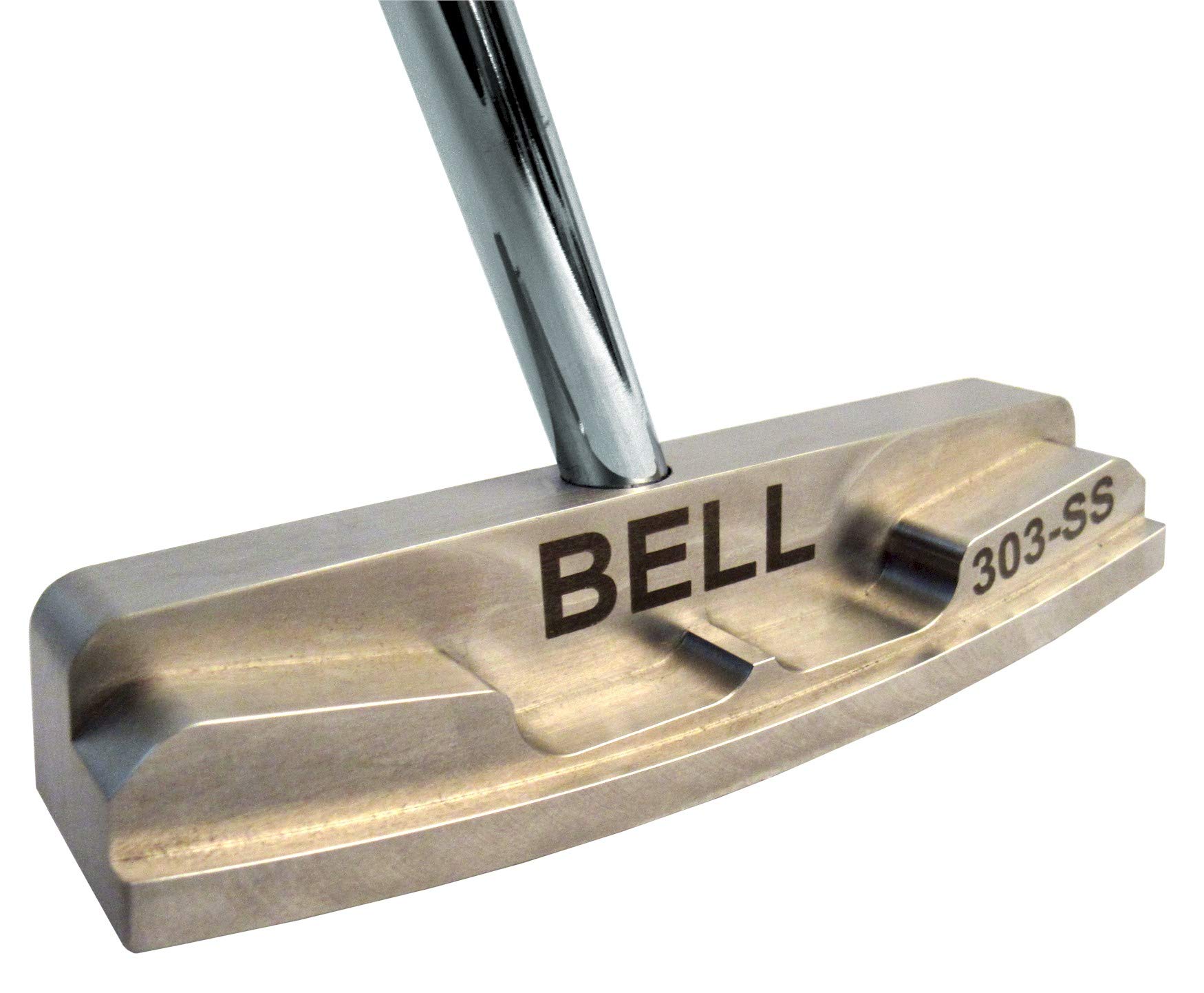 Bell Putters Non/No Offset Golf Putter 360g Polish Chrome Finish Right-Handed/RH with Winn Standard Putter Grip and 34" Shaft