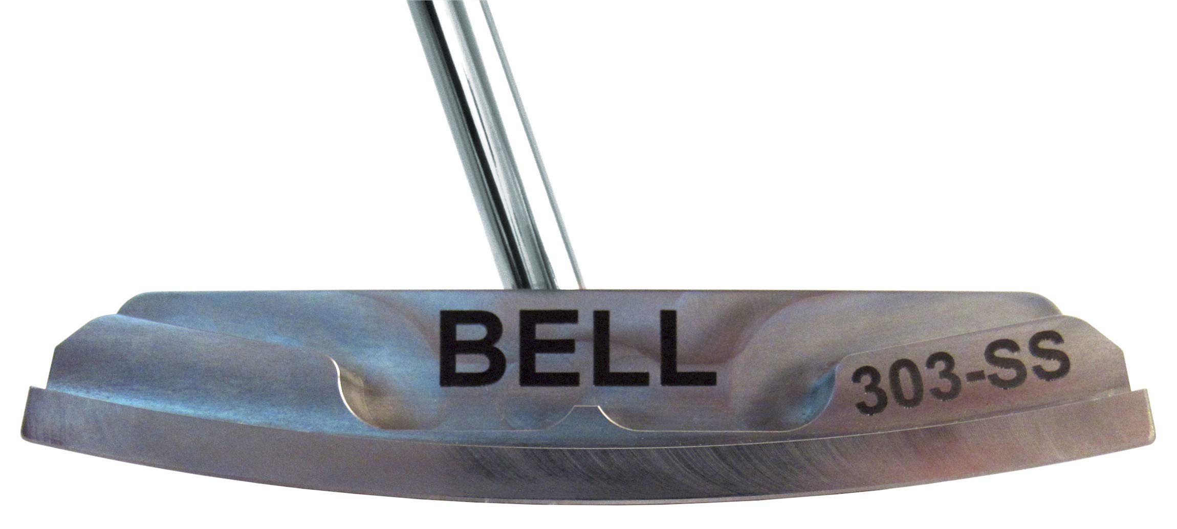 Bell Putters Non/No Offset Golf Putter 360g Polish Chrome Finish Right-Handed/RH with Winn Standard Putter Grip and 34" Shaft