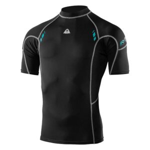 waterproof mens r30 short sleeve rash guard, large-x-large