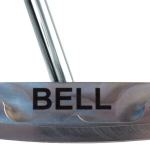 Bell Putters Non/No Offset Golf Putter 360g Polish Chrome Finish Right-Handed/RH with Winn Midsize Putter Grip and 34" Shaft