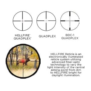 Sig Sauer Waterproof Fogproof Hunting Second Focal Plane 1-inch Tube Diameter 3-9X40mm Whiskey3 Scope, Quadplex Reticle