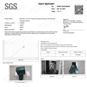 BETOOLL A-Frame 2 Brackets Swing Set Bracket with Mounting Hardware (Green)