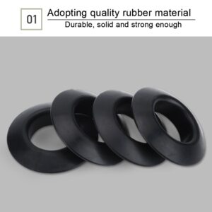 VGEBY 4Pcs Kayak Paddle Drip Rings, Paddle Oar Drip Rings Durability Practical Rubber Drip Rings for Kayak Canoe Rafting Paddles Shaft