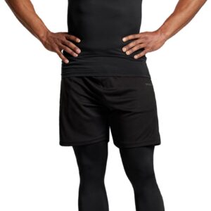 ATHLIO Men's Cool Dry Compression Sleeveless Tank Top, Sports Running Basketball Workout Base Layer, 3pack Tank Top Black/Black/Black, Small