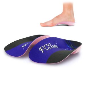 pcssole 3/4 orthotics shoe insoles high arch supports shoe insertsfor plantar fasciitis, flat feet, over-pronation, relief heel spur pain (xl:men9-11/women10-12)