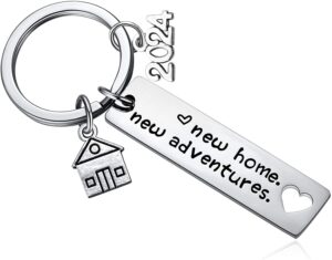 new home keychain 2024 housewarming gift for new homeowner house keyring moving in key chain new home owners jewelry from real estate agent