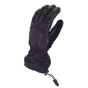 SEALSKINZ Unisex Waterproof Extreme Cold Weather Gauntlet Glove, Black, Large