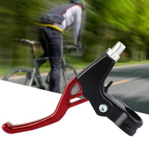 VGEBY1 Bike Brake Level, 4 Colors Aluminium Alloy Bicycle Brake Level Handles for Mountain Bike Road Bike Folding Bike(Red)