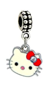 dangle hello kitty charm with red bow