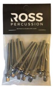 tension rods for drums - ross percussion (1 3/8 inch)