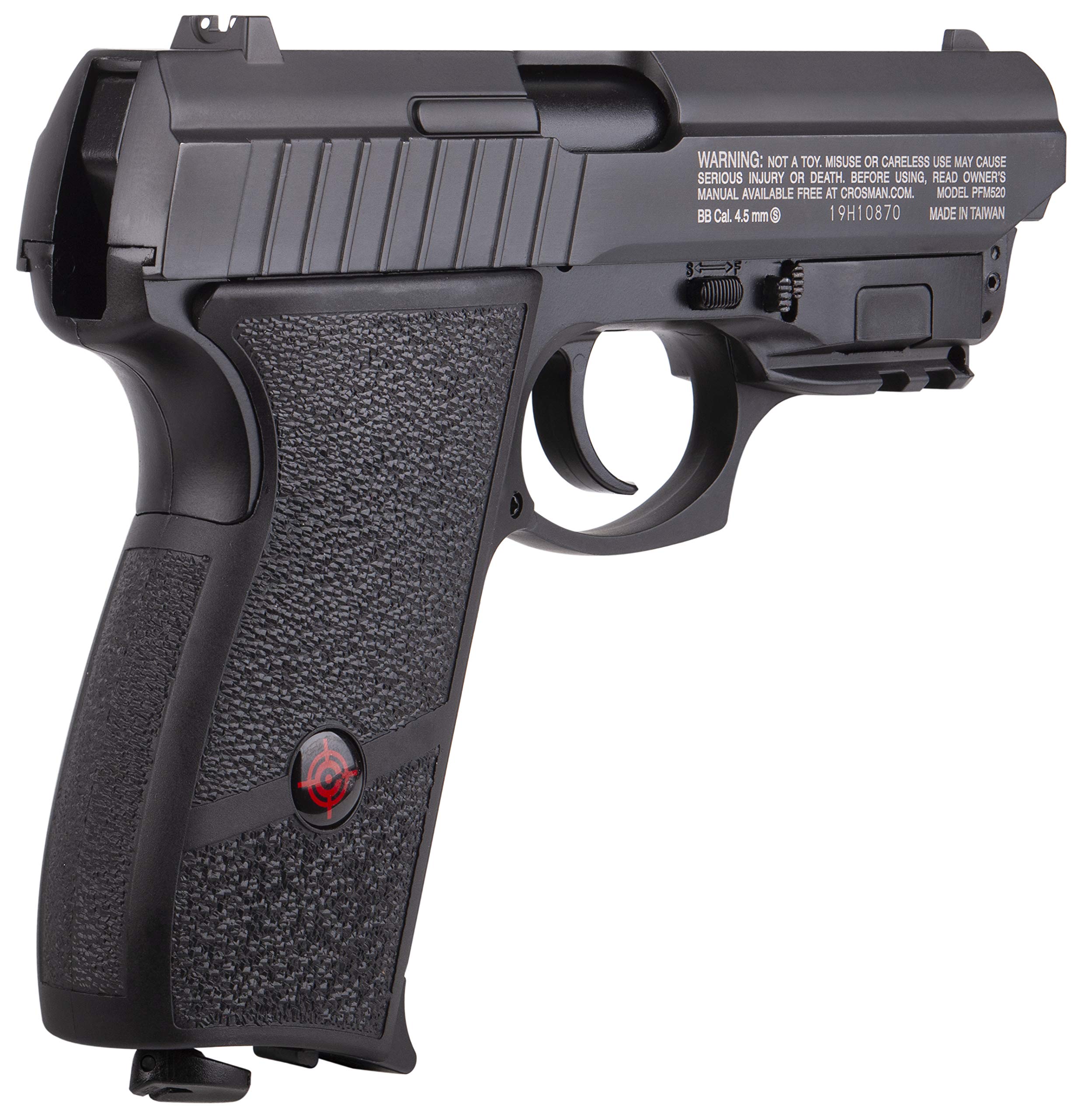 Crosman PFM520 Night Stalker CO2-Powered Air Pistol With Red Laser Sight (Class II <1 mW)