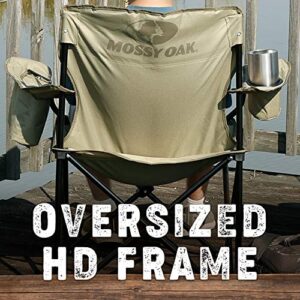 Mossy Oak Heavy Duty Camping Adults, Portable Outdoor Folding Chair, green