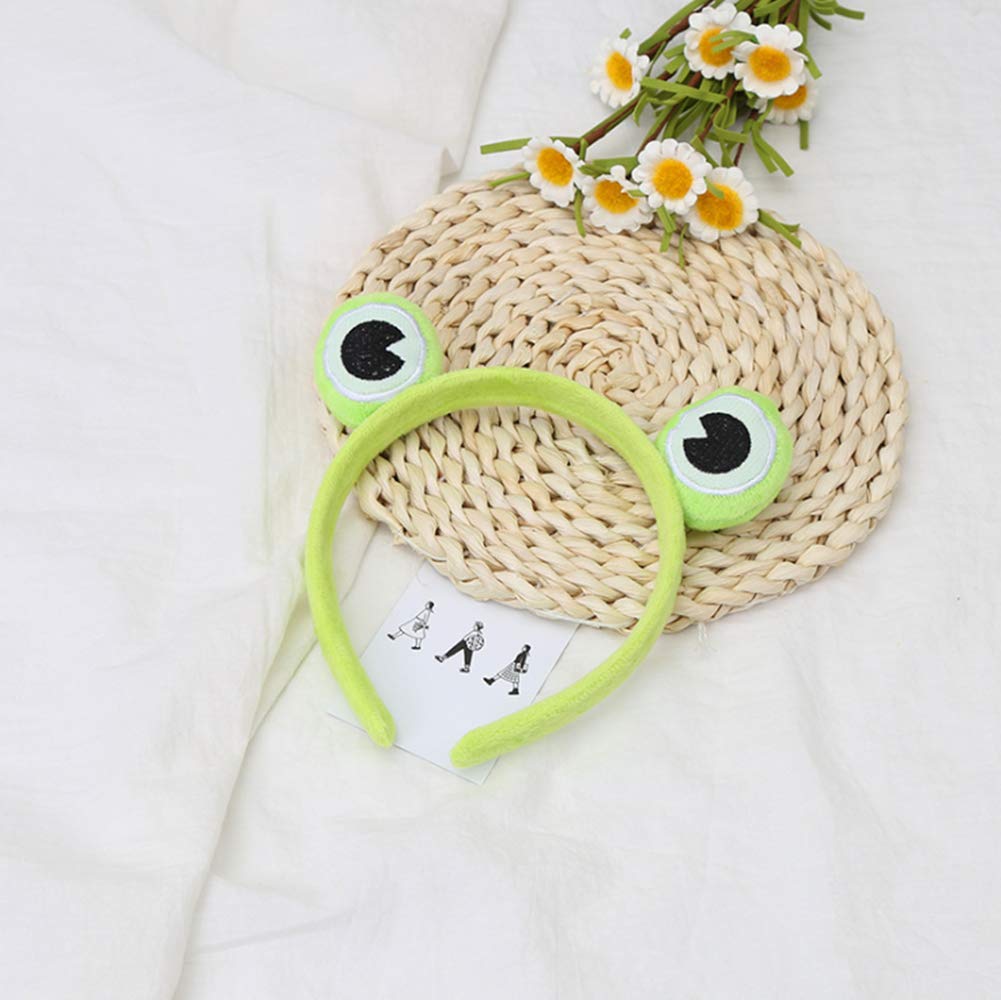 Theamensa Cute Headband, Frog Hair Band Costume Headband Head Wrap Hair Accessories for Women, Adults, Men