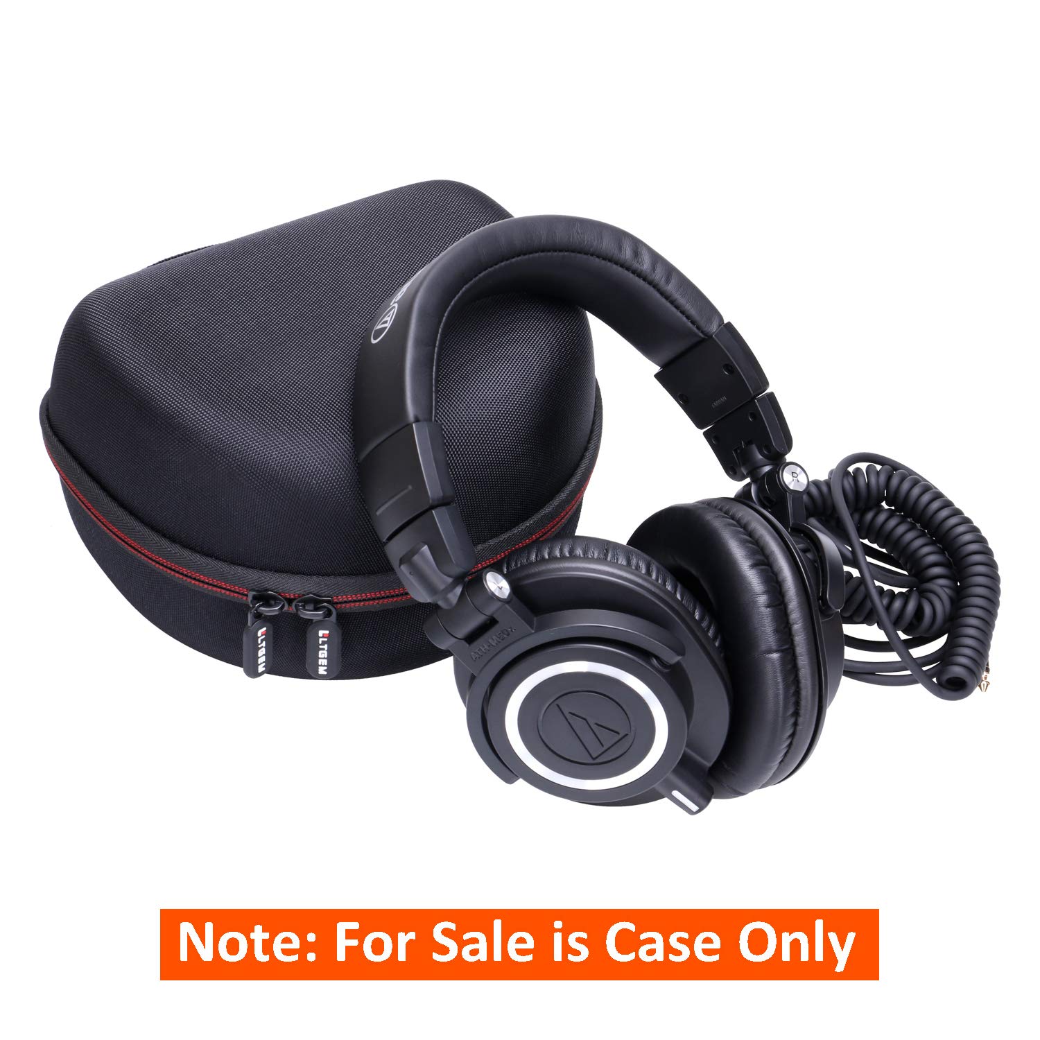 Headphone Case for Audio-Technica ATH-M30X / ATH-M50X / ATH-M40X / ATH-M50xBT2 / ATH-M50xBT2DS Headphones, Black