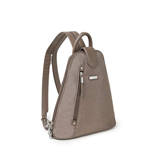 Baggallini Womens Metro Backpack With Rfid Phone Wristlet Handbags, Portobello Shimmer, One Size US