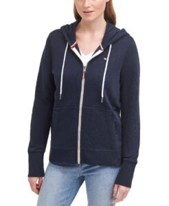 tommy hilfiger flag zip hoodie sky captain md (us 8-10),