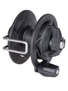 salvimar mini reel 50, reel for arbalete man, black, capacity 50mt x1.5mm