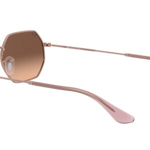 Ray-Ban RB3556N Octagonal Flat Lens Sunglasses, Copper/Pink Gradient Brown, 53 mm