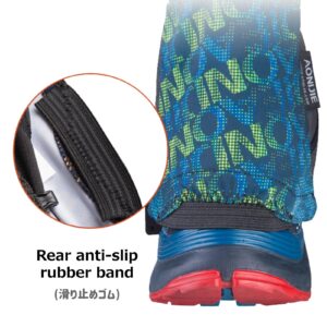 Azarxis Low Trail Gaiters Reflective Ankle Gators Protective Shoe Covers with UV Protection & Breathable & Sand prevention for Women & Men & Youth Hiking Climbing (Blue)