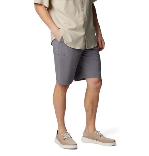 Columbia Men's Standard Grander Marlin II Offshore Short, City Grey, 34x10